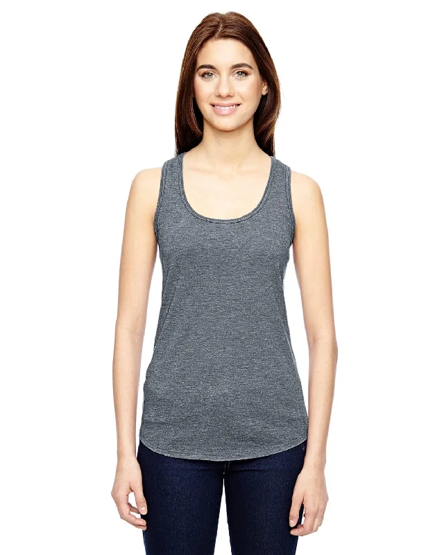 Anvil Ladies Triblend Racerback Tank | Heather Graphite