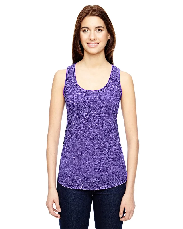 Anvil Ladies Triblend Racerback Tank | Heather Purple