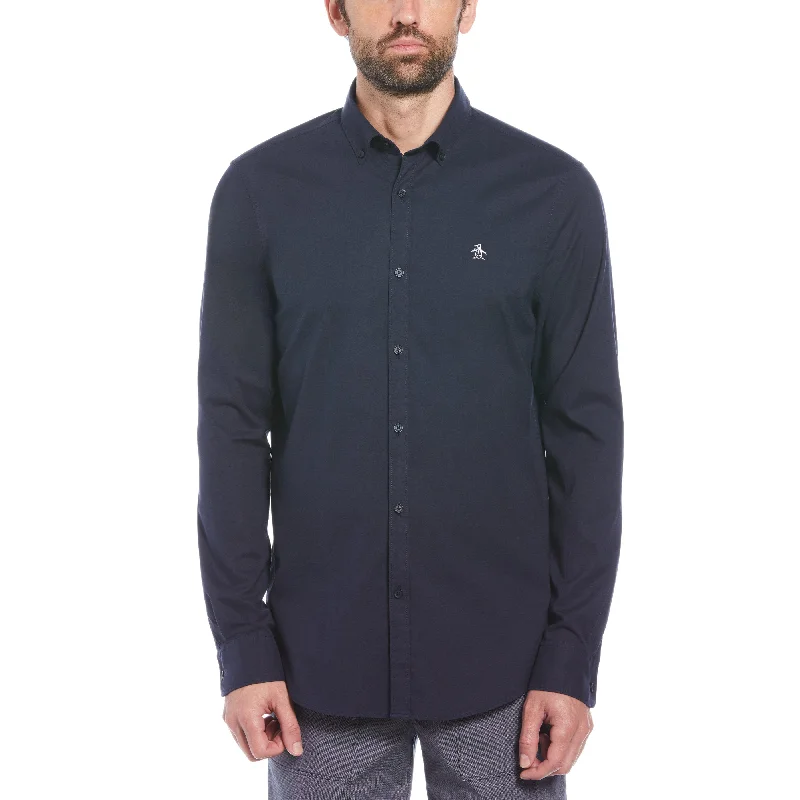 EcoVero Oxford Stretch Long Sleeve Shirt