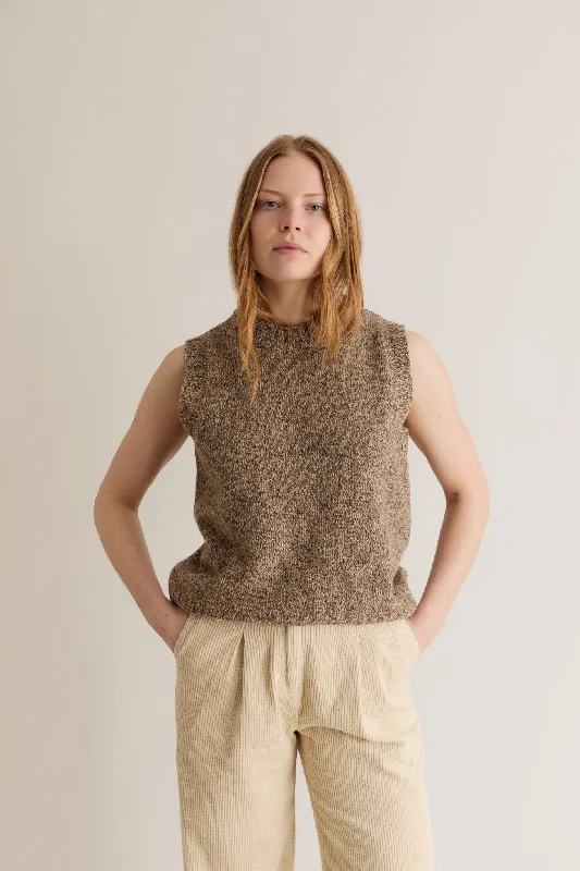 GRAMPS Merino Wool Vest - Biscuit