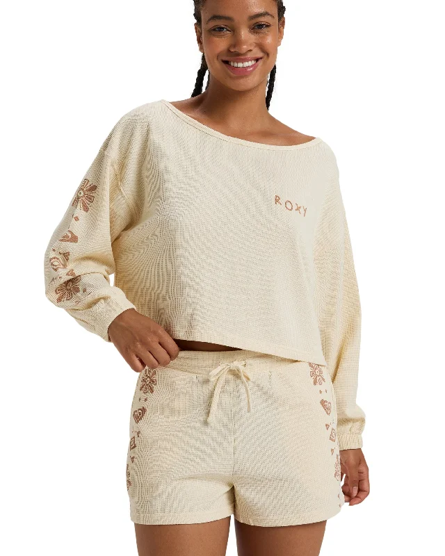 Sandy Road Long Sleeve Top - Parchment