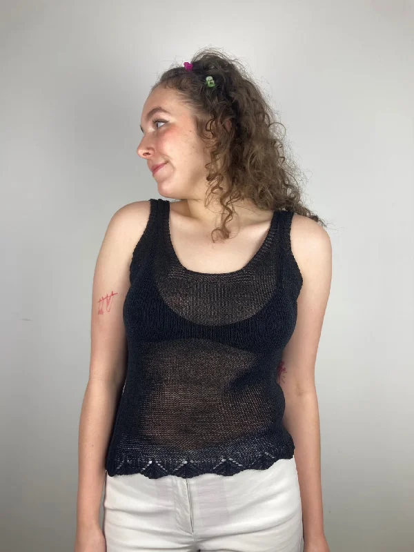 Vintage Knit Vest Top (M)